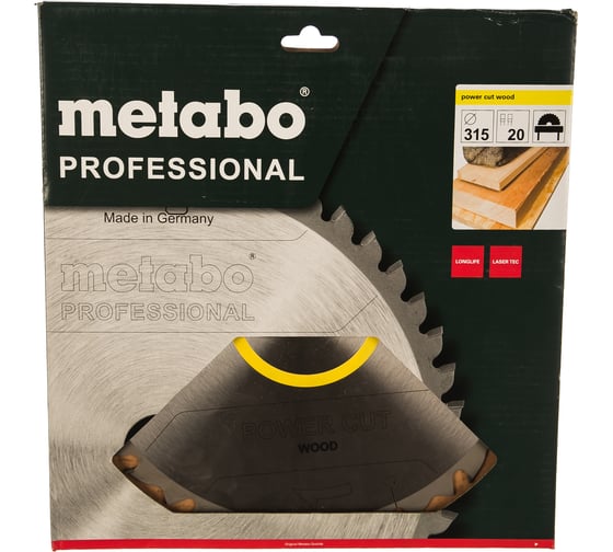 Диск пильный (315х30 мм; Z20FZ) по дереву Metabo 628015000