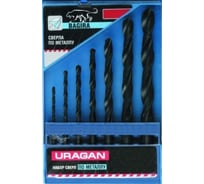 Набор сверл «BAGIRA» (8 шт; 3-10 мм; HSS) по металлу Uragan 901-11431-H8