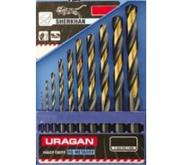Набор сверл «SHERKHAN» (6 шт; 2-8 мм; Р6М5) по металлу Uragan 901-11539-H6