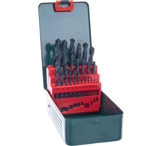 Набор сверл по металлу 25 шт. (d 1-13 мм) HSS-R Metabo 627152000 1