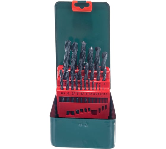 Набор сверл по металлу 25 шт. (d 1-13 мм) HSS-R Metabo 627152000