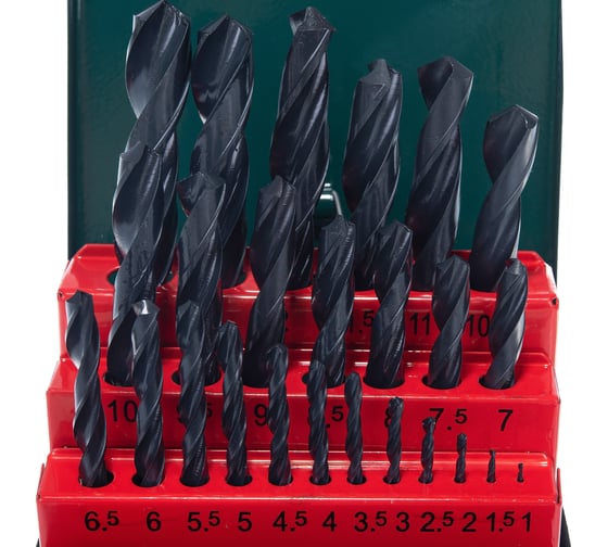 Набор сверл по металлу 25 шт. (d 1-13 мм) HSS-R Metabo 627152000