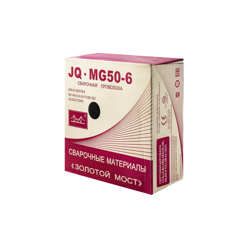 Проволока сварочная омедненная JQ.MG50-6/ER70S-6 1 мм, 20 кг GOLDEN ...