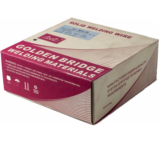 Проволока сварочная полированная JQ.MG50-6 N/ER70S-6 1.6 мм, 15 кг GOLDEN BRIDGE 143