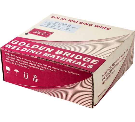 Проволока сварочная полированная JQ.MG50-6 N/ER70S-6 1.6 мм, 20 кг GOLDEN BRIDGE 138