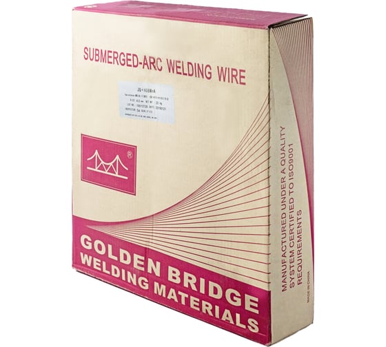 Проволока сварочная омедненная под флюс JQ.H08MnA/EM12 4 мм, 25 кг GOLDEN BRIDGE 119