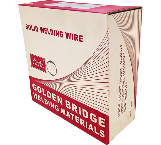 Проволока сварочная полированная JQ.MG50-6 N/ER70S-6 1 мм, 20 кг GOLDEN BRIDGE 151