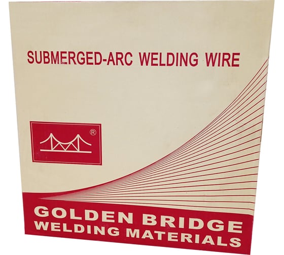 Проволока сварочная омедненная под флюс JQ.H08MnA/EM12 5 мм, 25 кг GOLDEN BRIDGE 832