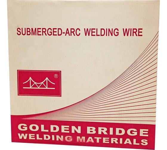 Проволока сварочная омедненная под флюс JQ.H08MnA/EM12 3 мм, 25 кг GOLDEN BRIDGE 831