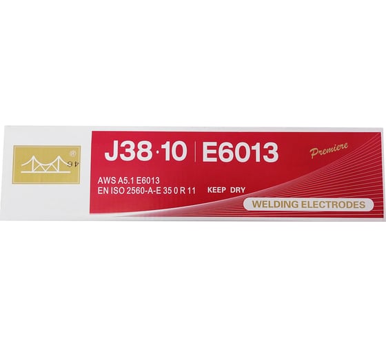 Электрод рутиловый J38.10/E6013 2.5 мм, 2.5 кг, аналог OK 46.00 GOLDEN BRIDGE 208 1