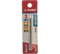 Сверло «МАСТЕР» по металлу (3х33/61 мм; Р6М5) Зубр 4-29621-061-3