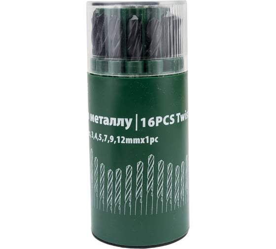 Набор сверел по металлу 16 шт ROCKFORCE RF-924U16(49382)