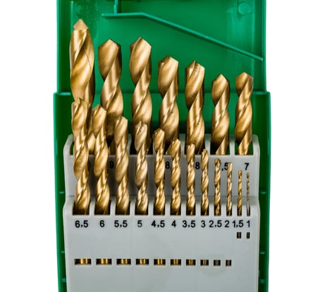 Набор сверел по металлу HSS TIN 19 шт Rockforce RF-924U19(49383)