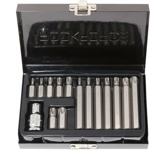 Набор бит с битодержателем (15 предметов; TORX; 1/2") ROCKFORCE RF-4156C RF-4156/C/(27210)