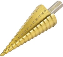 Сверло ступенчатое спиральное HSS4241 в блистере Rockforce RF-44738S(49858)