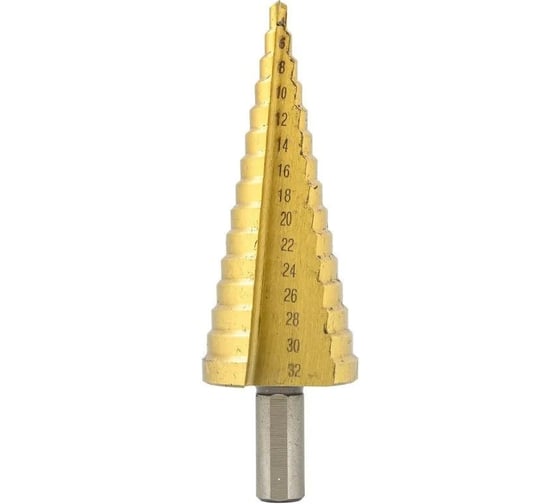 Сверло ступенчатое спиральное (3-14 мм; HSS4241) ROCKFORCE RF-44738S
