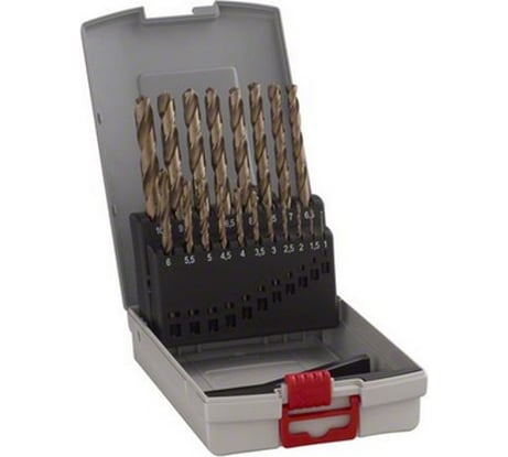 Набор сверл (19 шт; 1-10 мм; HSS-Co) по металлу Bosch 2608587014