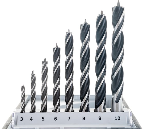 Набор сверл Robust Line (8 шт; 3-10 мм) по дереву Bosch 2607010533