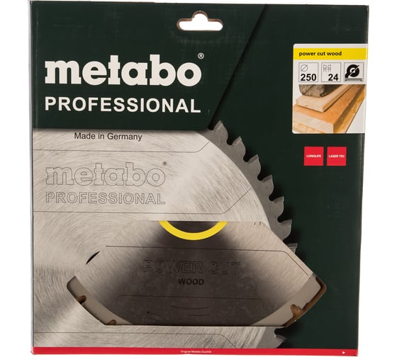 Диск пильный для торцовочных пил (250х2,8/2х30 мм; Z24) Metabo 628013000