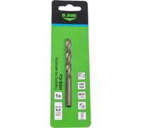 Сверло по металлу COBALT 5%, HSS-Co, DIN 338 6х57х93 мм D.BOR D-TD-338-CO5-060-01