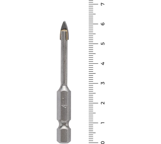 Сверло перьевое по керамике и стеклу 4 мм, 2 грани TORGWIN S16640