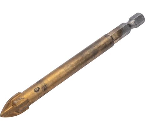 Сверло перьевое по керамограниту, керамике и стеклу 10 мм, 4 грани S.E.B. 405CL-K10-KR