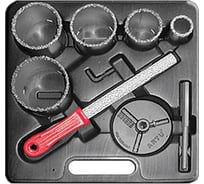 Пила круговая карбидная (33 - 83 мм; 5 шт.) с напильником Профи FIT IT 16510