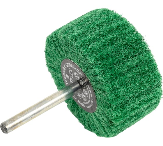 Круг лепестковый нетканый на оправке 60x30x6 мм, very fine green Totflex 4631165599939