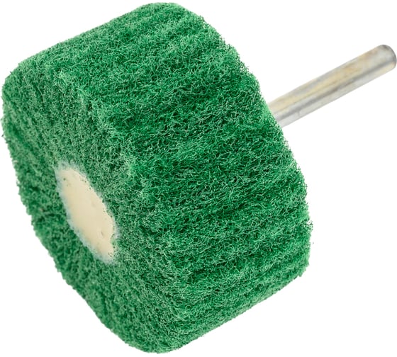 Круг лепестковый нетканый на оправке 60x30x6 мм, very fine green Totflex 4631165599939