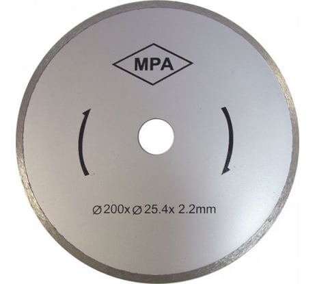 Круг алмазный по керамической плитке 200х25.4 мм для плиткорезов К-464; К-460-680; К-464-860М Энкор 25502