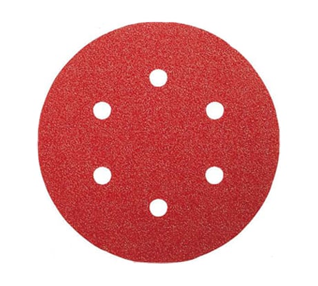Шлифлист липучка по дереву и металлу 10 шт. 80 мм К120 Metabo 624045000