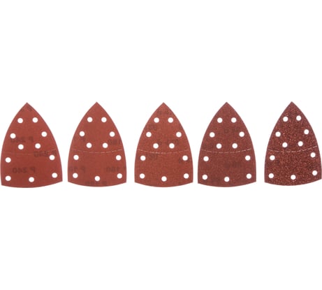 Набор шлифлистов по дереву на липучке 10 шт. 100х150 мм К40; 80; 120; 180; 240 Metabo 625610000
