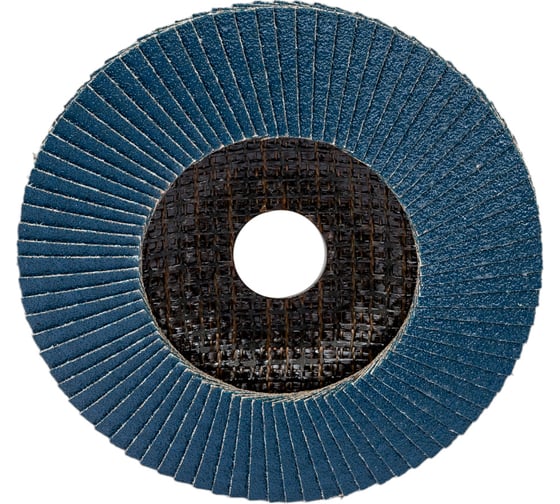 Круг лепестковый торцевой, угловой, цирконат 100% 125х22.2 мм, P-80 ABRAFORM AF-FLAP-CN-125-P80-ZR100