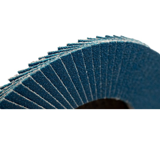 Круг лепестковый торцевой, прямой, цирконат 65% 125х22.2 мм, P-100 ABRAFORM AF-FLAP-FT-125-P100-ZR65