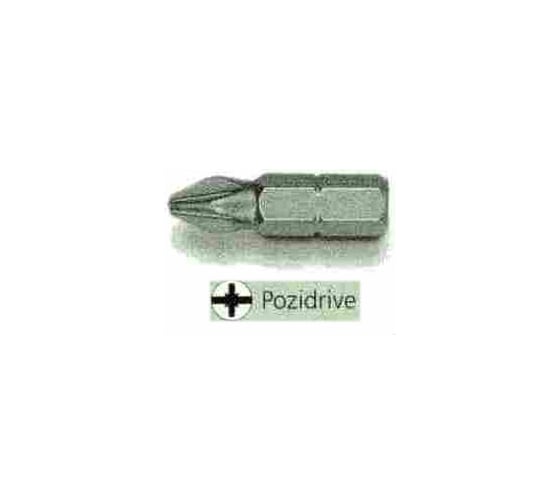 Набор бит Pozidrive 3 шт. (25 мм) шестигранный хвостовик 1/4" Hitachi HTC-752271