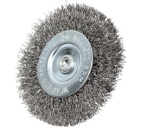 Щетка плоская (75 мм, со шпилькой, витая проволка) для дрели BEOROL 245857