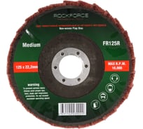 Круг лепестковый зачистной абразивный (125x22.2 мм; красный; max об/мин 10000) ROCKFORCE RF-FR125R
