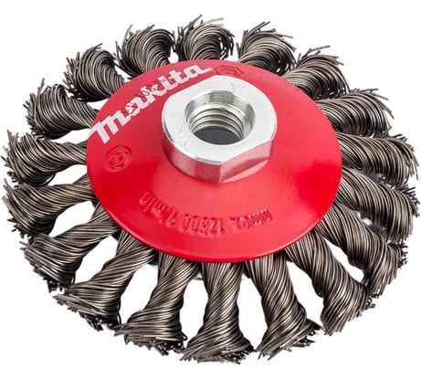 Щетка чашечая коническая, 100мм, вит. Пров. 0.5мм, до 12500ом Makita P-04494