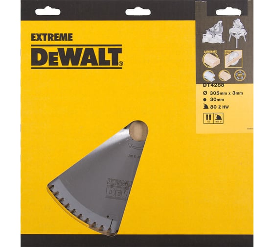 Диск пилн DEWALT DT 4288 S40, 305х30х2,2,пр3мм,80зуб,д/шп,ал,пл