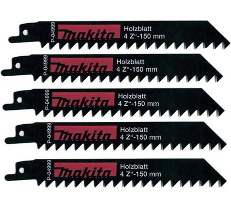 Полотно пильное по дереву 5 шт. 150 мм Makita P-04999