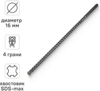 бур по бетону RAGE By VIRA Quadro-X 16 x 540 мм sds-max 571654