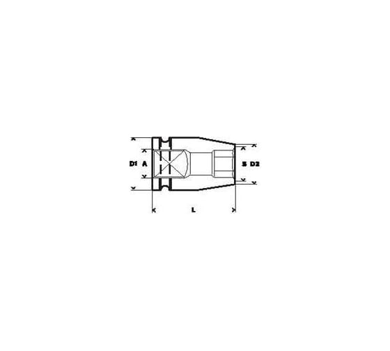 Торцовая головка 1/2" ударная 17 мм Bosch 1.608.552.019
