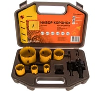 Набор коронок Bi-Metal (10 предметов+2 адаптера) Энкор 24558