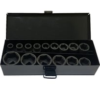 Набор ударных стандартных головок 15 предметов, 1/2"DR Пневмо-Трейд PT-IS-SET-02-1032