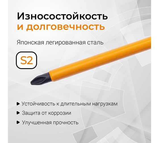 Биты магнитные PH2, 100 мм, 2 шт, s2 rage by VIRA 554136