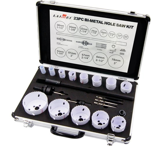 Набор биметаллических коронок LA-M3KKQ-23pcs 23 предмета Tideway 8948