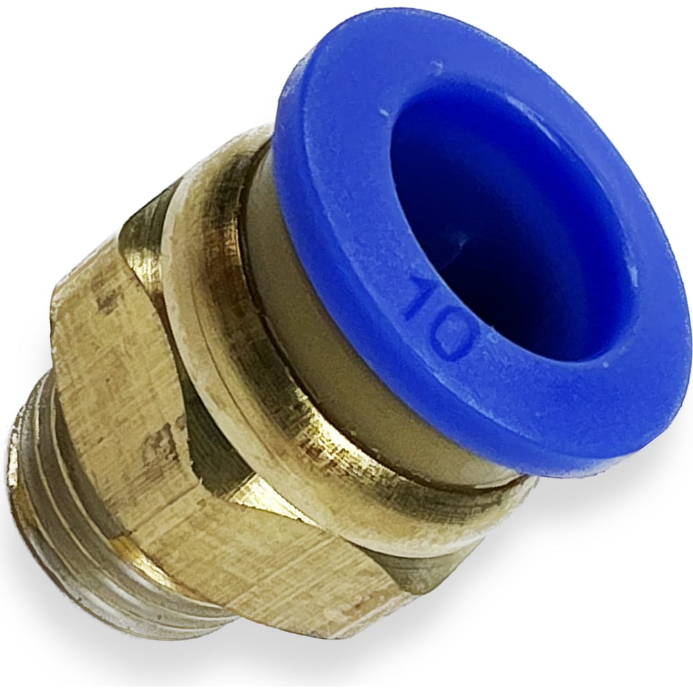 Фитинг цанговый прямой металлический 10 мм, наружная резьба 1/4\" ARMA ...