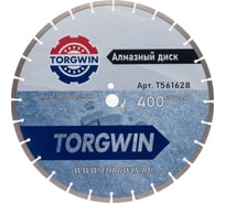 Диск алмазный TORGWIN отрезной сегмент по бетону и камню 400х25.4/10х3.8мм. Сold press Standard T561628