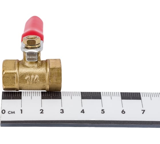 Краник шаровой внутренняя резьба 1/4" (латунь) ARMA BV F1/4-F1/4