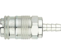 Быстроразъемное соединение муфта - елочка 8 мм, металл ANI AH025930